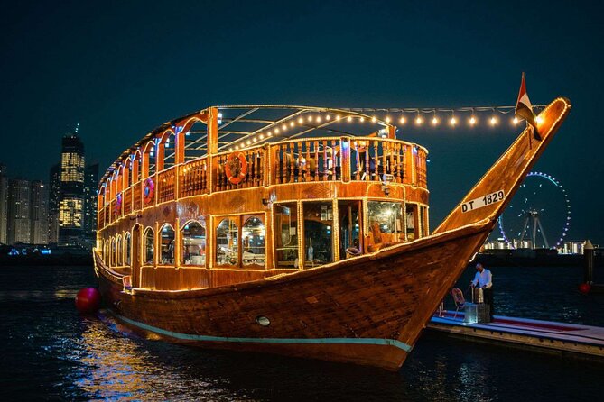 Perfect night in Dubai dhow cruise along the creek