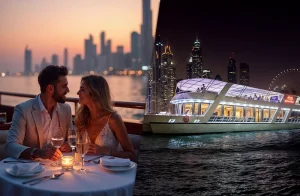 yacht experiences couples Dubai sunset cruise deck