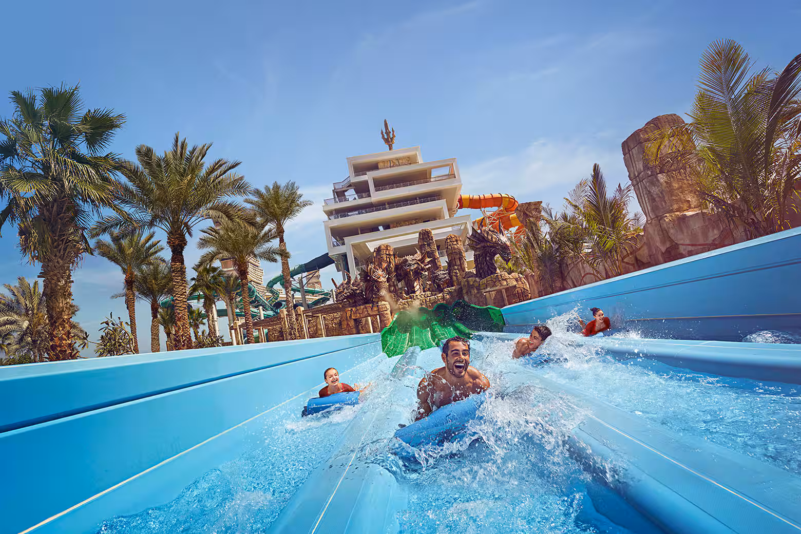 Jebel Ali waterslide at Aquaventure Waterpark Dubai