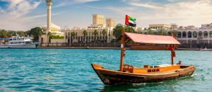 Traditional Emirati experiences Dubai Creek abra boat