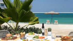 Saturday brunch in Dubai seafood spread at beachside resort