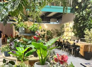new cafes in Dubai shaded courtyard seating