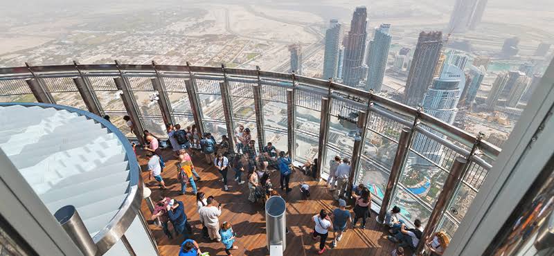 Burj Khalifa observation deck 124 interior view