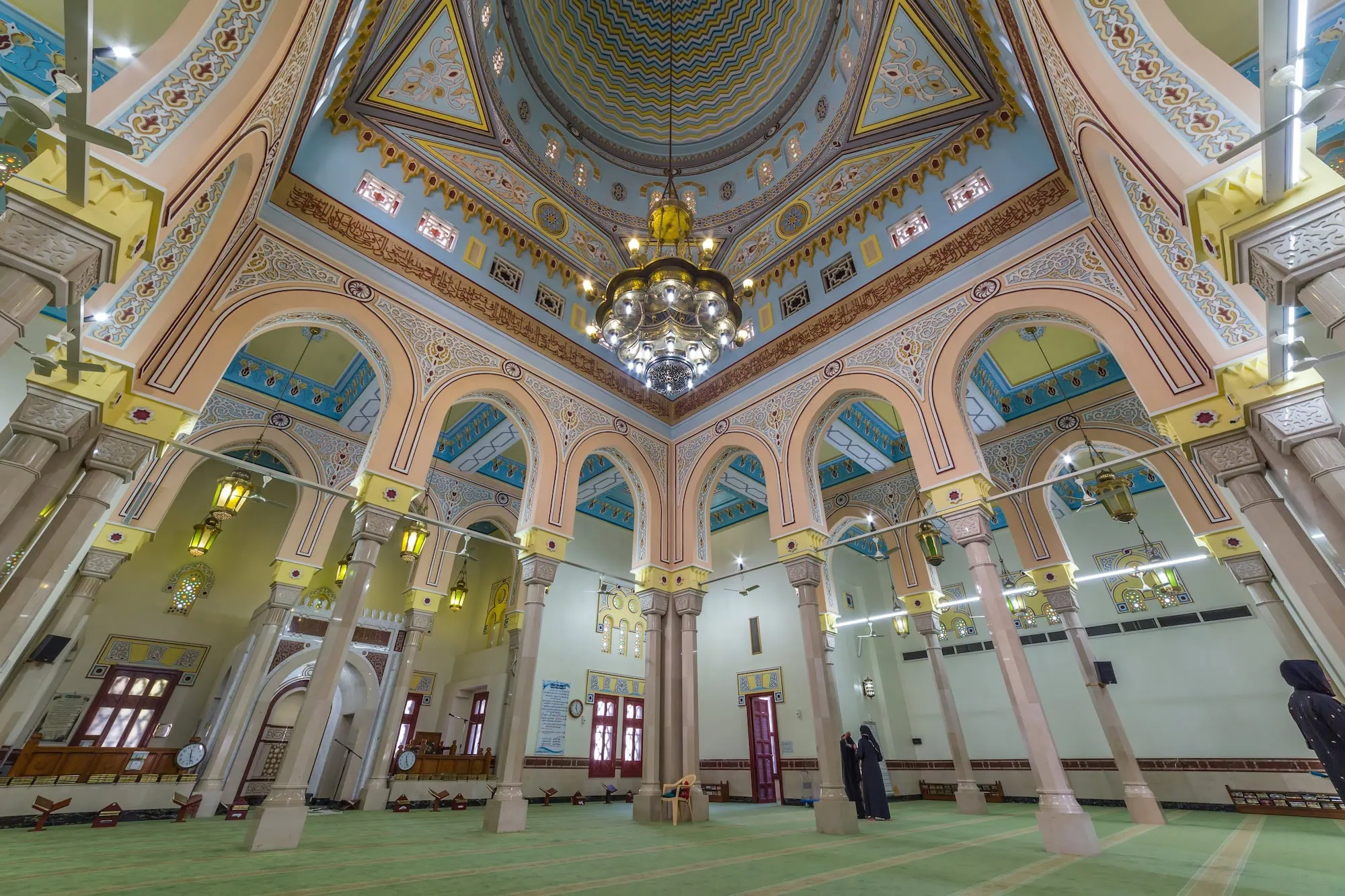 Jumeirah Mosque prayer hall interior, Dubai