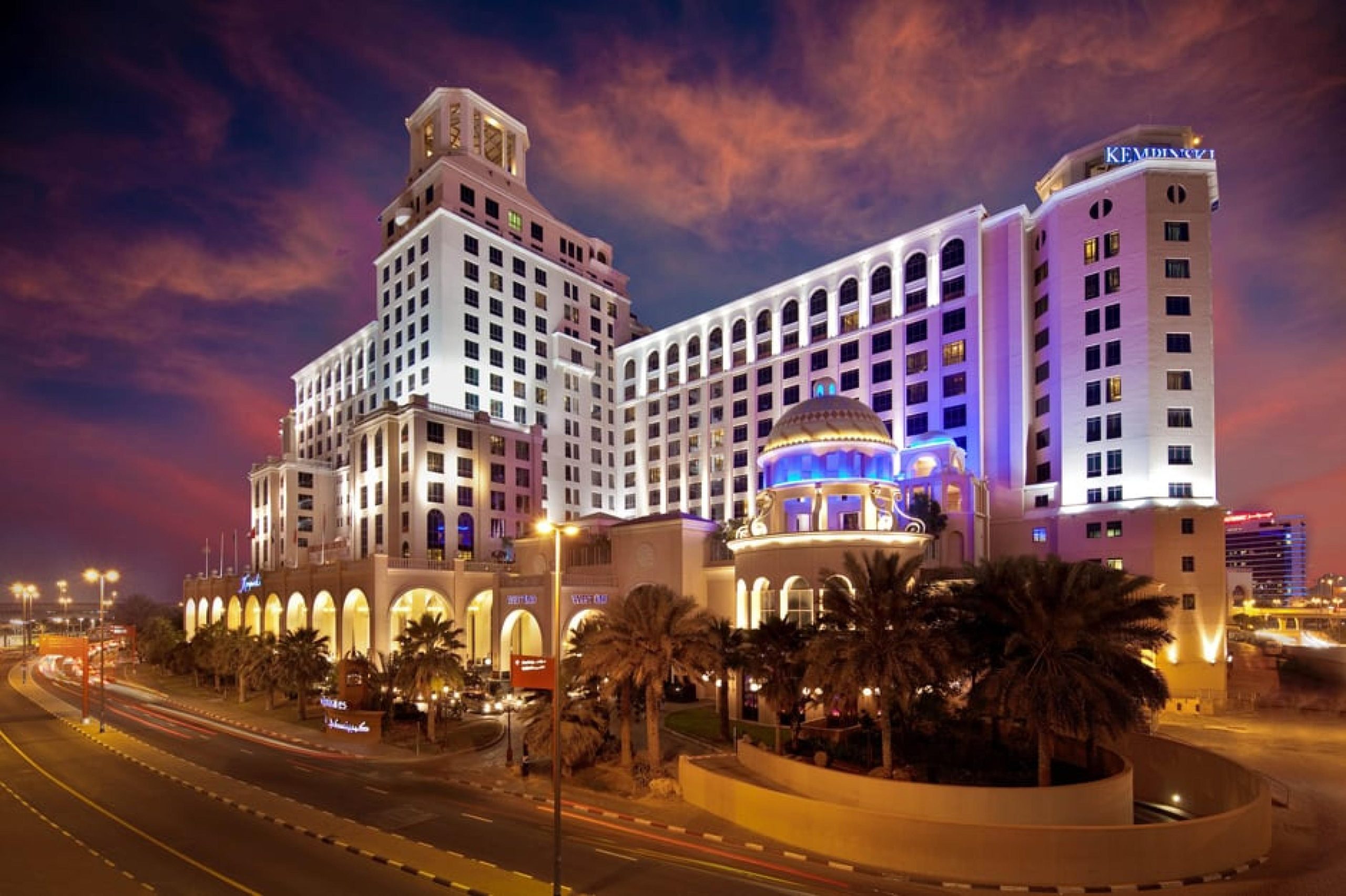 Kempinski Mall of the Emirates hotel exterior on Sheikh Zayed Road