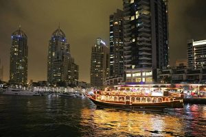 Marina Walk Dubai yachts and waterfront cafes
