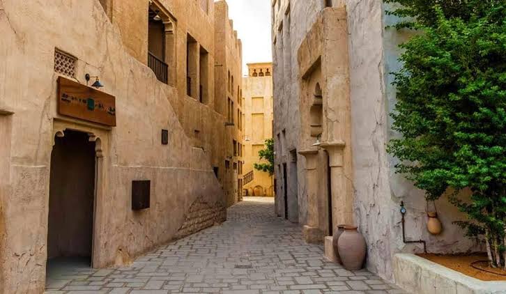 Narrow sikka alleyway in Al Fahidi Historic District