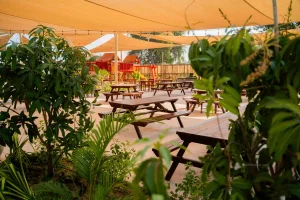 family-friendly restaurants in Dubai outdoor garden seating