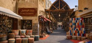 Gold Souk Dubai covered market alleyway in Deira
