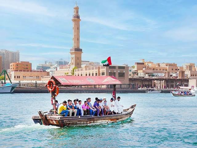 wooden abra boat at Deira abra crossing point